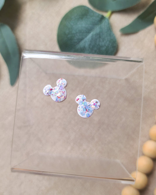 Holo Mickey Studs