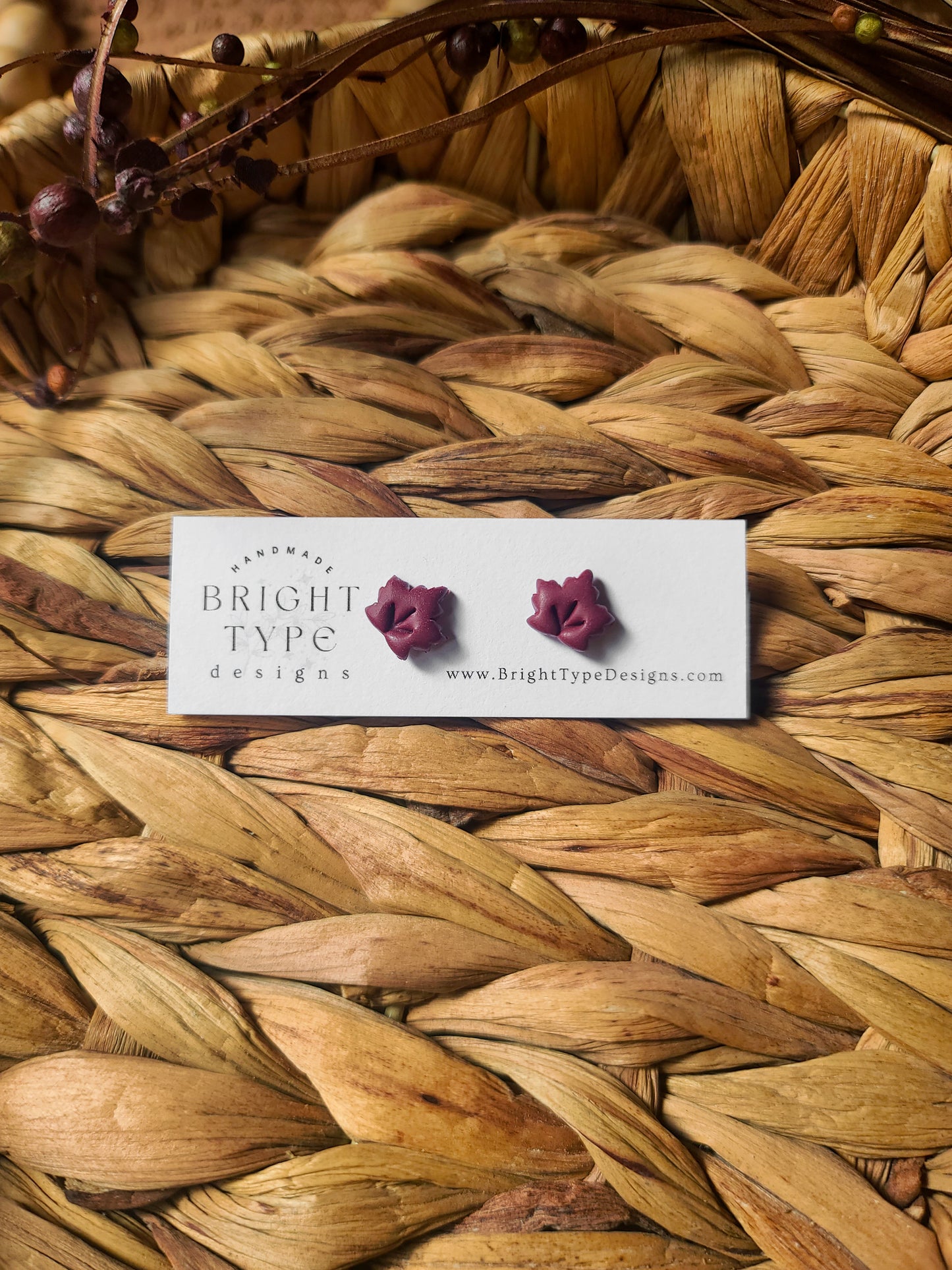 Mini Fall Leaf Studs