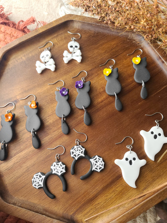 Spooky Cute Cat Dangles